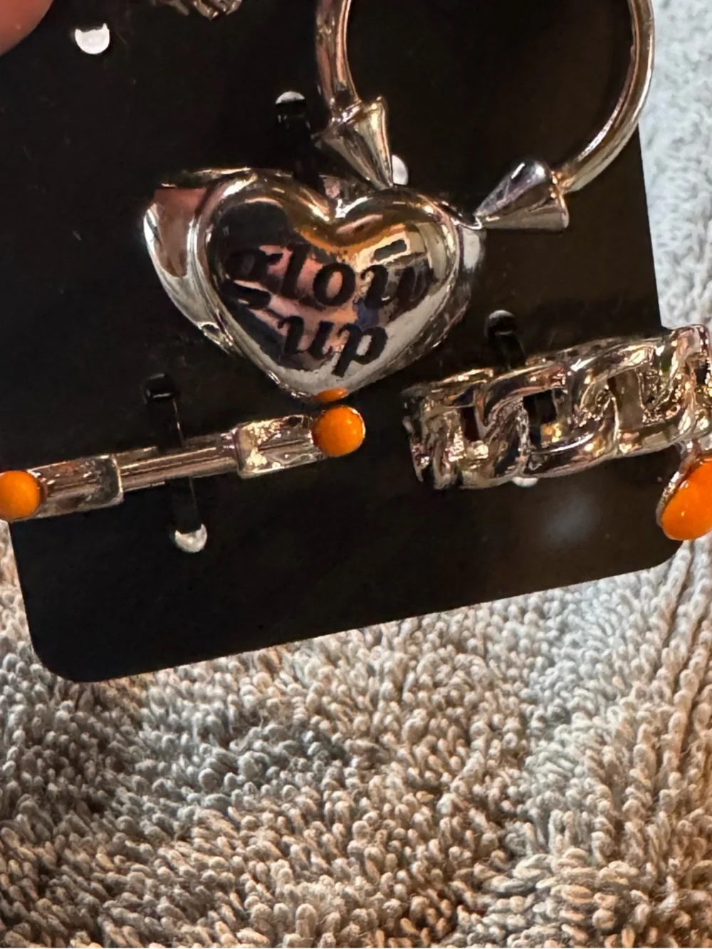 🌟 3/$20 Eligible! NWT Kayla Malecc/Spencer's Silver Tone 5 Ring Set